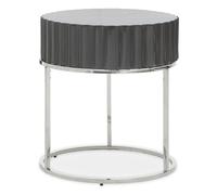 Genoa Side Table - Round - Grey