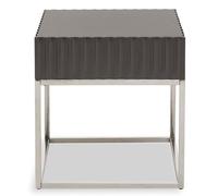 Genoa Side Table - Square - Grey High Gloss