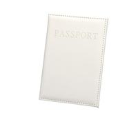GENODA 1pc PU Leather Possport Cover Case for World Travel Passport Protector Organizer Universal Passport Holder Bag Case Sleeve(White)