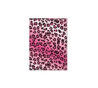 GENODA Leopard Print Passport Holder Travel Flower Women Passport Cover PU Leather Credit Card Wallet Black Ticket Passports Case(G)