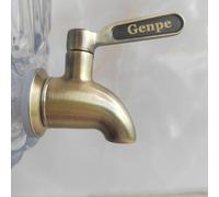 Genpe Durable 304 Stainless Steel Spigot for Beverage Dispenser, Spigots for Glass Jar & Drink Juice Dispenser Replacement Antique Brass