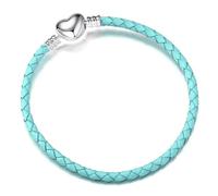 GENPICONG 1Pcs Leather Rope Bracelet Sashion Basic Chain Fit Orinigal Pandora Lady’s Jewelry GIfts For Valentine's Day