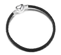 GENPICONG 1Pcs Leather Rope Bracelet Sashion Basic Chain Fit Orinigal Pandora Lady’s Jewelry GIfts For Valentine's Day