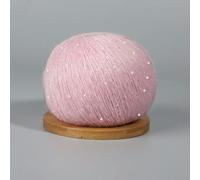GENPICONG 50g Lace Mohair Yarn with Sequins Crochet Knitting Yarn with Lurex Fashion Baby Soft Sweater Shawl Needlework Yarns with Loops