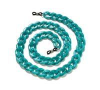 GENPICONG Amber Acrylic Lanyard Link Glasses Chains for Women Holder Cord Sunglasses Chain Eyeglasses Hanging Neck Chain Strap Jewelry