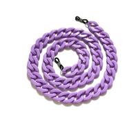 GENPICONG Amber Acrylic Lanyard Link Glasses Chains for Women Holder Cord Sunglasses Chain Eyeglasses Hanging Neck Chain Strap Jewelry