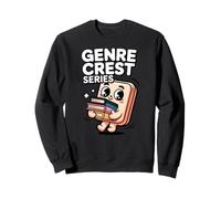 Genre Crest Series Kawaii Book Lover Cute Character Sweatshirt