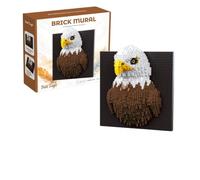 Genruron Eagle Building Blocks Set, 2800 PCS 3D Wall Art Micro Building Kit
