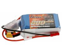 Gens Ace 3S 11.1V 800mAh 45C LiPo Battery with BEC Connector O-G3S0800-45B