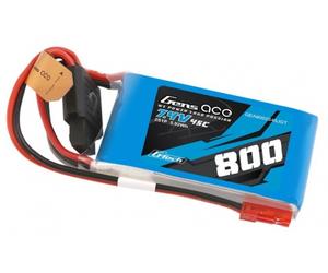 Gens Ace G-Tech 2S 7.4V 800mAh 45C LiPo Battery with BEC O-GTC2S0800-45B