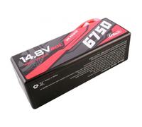 Gens Ace G-Tech 6750mAh 14.8V 4S 60C Hard Case LiPo Battery XT90