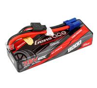 Gens Ace Li-Po Hard Case G-Tech 2S 7.6V 8000mah 60C with EC5 GT2S8000-60E5
