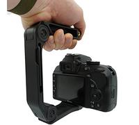 GENS Professional Portable Camcorder Stabilizer - U-Shape Handheld Foldable Stabilizer with 1/4-20 Thread Interface - Handle Grip for DSLR, Digital Video Camera, GoPro, YouTube Vlog