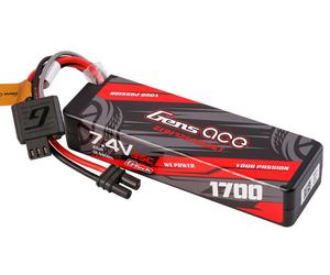 gensace Li-Po G-Tech 2S 7.4V 1700mAh 35C Hard Case with EC2 (GROM)