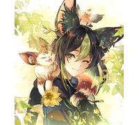 Genshin Diamond Painting Kits Gift DIY Full Round Drill Rhinestone Cross Stitch Kits for Home Wall Decor 12x16 Inch Art Craft for Adults Kids