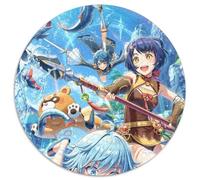 Genshin Impact Chongyun Jigsaw Puzzles 1000 Pieces for Adults Round Puzzles 1000 Pieces for Adults Brain Challenge Gift, Educational Activity for Teenagers 67.5x67.5cm