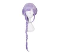 Genshin Impact Cosplay Qiqi Women 75cm Long Light Purple Wig Cosplay Anime Cosplay Wigs Heat Resistant Synthetic Wigs Halloween