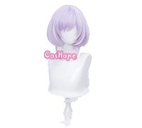 Genshin Impact Cosplay Qiqi Women 75cm Long Light Purple Wig Cosplay Anime Cosplay Wigs Heat Resistant Synthetic Wigs Halloween