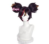 Genshin Impact Cosplay Xinyan 30cm Wig Brown Gradient Wig Cosplay Anime Wigs Heat Resistant Synthetic Wigs Halloween