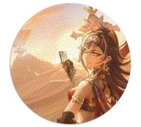 Genshin Impact Dehya Jigsaw Puzzle 1000 Pieces Round JigsawPuzzle 1000 Pieces for Adults Intricate Design for Teenagers, DIY Decor, And Brain-Boosting Fun 67.5x67.5cm
