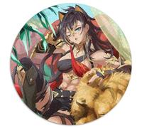 Genshin Impact Dehya Jigsaw Puzzles for Adults 1000 Piece Round Puzzles for 1000 Piece Skill Level Beginner, Great for Birthday 67.5x67.5cm