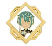 Genshin Impact Enamel Brooch Zhongli Xiao Diluc Backpack Badge Pins, Klein, Non-precious metal