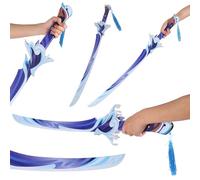 Genshin Impact Fantasy Foam Swords 100cm Lightweight PU Construction Cosplay Prop for Costume, Roleplay & Display Boys Girls Fan Gift Multiple Styles (Kamisoto Ayato)