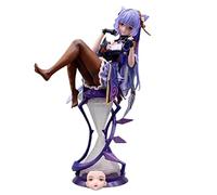 Genshin Impact Figure KeQing Figure Action Figures Statue Changeable Faces,Anime Figure Girl Series Anime Character Model Decoration Model Collection Cute Anime Toys Collectibles/Gi,PVC Boxed Toy 21cm