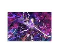 Genshin Impact Game Raiden Shogun Classic Fans Poster Decorative Painting Canvas Wall Art Living Room Poster Bedroom Painting Wall Art Picture Print Modern Family Room Decor 16 x 24 Inches (40 x 60 cm