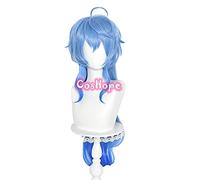 Genshin Impact Ganyu Cosplay 75cm Long Blue Gradient Wig Cosplay Anime Cosplay Wigs Heat Resistant Synthetic Wigs Halloween