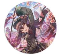 Genshin Impact Hu Tao Jigsaw Puzzles for Adults, 1000 Piece 1000 Piece Round Jigsaw Puzzle Brain Teaser Game, Interactive Family Game, Suitable for Ages 14+ 67.5x67.5cm