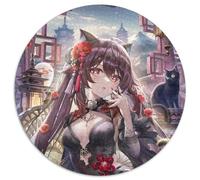 Genshin Impact Hu Tao Jigsaw Puzzles for Adults 1000 Piece Jigsaw Puzzles for Adults for Parents, Lovers, Friends - Age 14+ 67.5x67.5cm