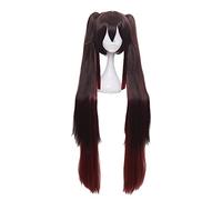 Genshin Impact HuTao Cosplay Women 110cm Long Wig Brown Wig Cosplay Halloween Heat Resistant Synthetic Wigs Anime Cosplay wigs