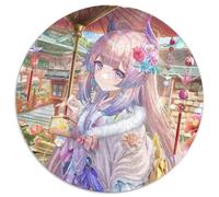 Genshin Impact Jigsaw Puzzles 1000 Pieces for Adults Round Puzzles 1000 Pieces for Adults Brain Challenge Gift, Educational Activity for Teenagers 67.5x67.5cm