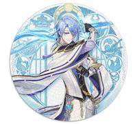 Genshin Impact Kamisato Ayato Puzzles 1000 Pieces for Adults Round Jigsaw Puzzle 1000 Pieces Adult Game Gift Family Interactive Game Brain Challenge Gift 67.5x67.5cm
