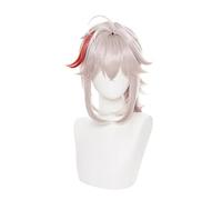 Genshin Impact Kazuha Cosplay 36cmShort Wig Cosplay Costume Heat Resistant Synthetic Hair Men Women Carnival Party Role Play Wig