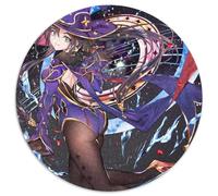 Genshin Impact Mona 1000 Piece Jigsaw Puzzle Round Jigsaw Puzzles 1000 Pieces for Adults Erfect for Home Decor, Birthdays, Holidays, And Gifts 67.5x67.5cm