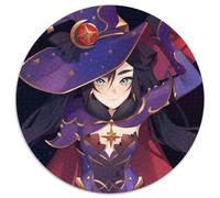 Genshin Impact Mona Puzzles for 1000 Piece 1000-Piece Round Jigsaw Puzzle Ideal for Lover, Perfect Christmas, New Year, Valentine's Gift 67.5x67.5cm