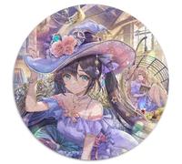 Genshin Impact Mona Puzzles for 1000 Piece 1000-Piece Round Jigsaw Puzzle Ideal for Lover, Perfect Christmas, New Year, Valentine's Gift 67.5x67.5cm