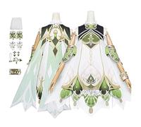 Genshin Impact Nahida Cosplay Costume for Women Girls,Game Characters Costume Full Set,Halloween Dress Up Suit,White,S