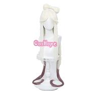 Genshin Impact NingGuang Cosplay Women 120cm Long Wig Cosplay Anime Cosplay Wigs Heat Resistant Synthetic Wigs Halloween