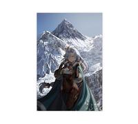 Genshin Impact Shenhe Creative Games Poster Canvas Poster Wall Art Decor Print Picture Paintings for Living Room Bedroom Decoration Unframe:-17 12x18inch(30x45cm)