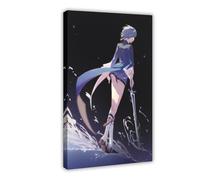 Genshin Impact Shenhe Game Poster Canvas Poster Wall Art Decor Print Picture Paintings for Living Room Bedroom Decoration Frame:-19 16x24inch(40x60cm)