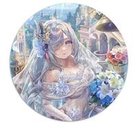 Genshin Impact Shenhe Jigsaw Puzzle 1000 Pieces Round JigsawPuzzle 1000 Pieces for Adults Intricate Design for Teenagers, DIY Decor, And Brain-Boosting Fun 67.5x67.5cm