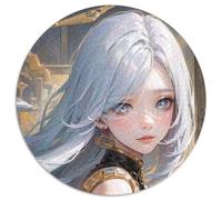 Genshin Impact Shenhe Jigsaw Puzzles for Adults 1000 Piece Round Puzzles for 1000 Piece Skill Level Beginner, Great for Birthday 67.5x67.5cm