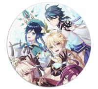Genshin Impact Shikanoin Heizou Jigsaw Puzzles for Adults 1000 Piece Round Puzzles for 1000 Piece Skill Level Beginner, Great for Birthday 67.5x67.5cm