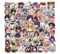 Genshin Impact Sticker Pack 100pcs, Vinyl Anime Sticker Decals for Water Bottles Laptop Skateboard Notebook, Gift for Adults Kids Teens