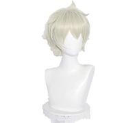 Genshin Impact Venti Keqing Barbara Diluc Kaeya Noelle Traveler Lumine Aether Amber Cosplay Wig Heat Resistant Hair Wigs +WigCap OneSize Noelle ( Color : Bennett , Size : OneSize )