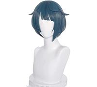 Genshin Impact Venti Keqing Barbara Diluc Kaeya Noelle Traveler Lumine Aether Amber Cosplay Wig Heat Resistant Hair Wigs +WigCap OneSize Noelle ( Color : Xingqiu , Size : OneSize )