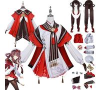 Genshin Impact Xiangling New Skin Cosplay Costume Outfit Mualani Game Character Uniform Full Set Halloween Carnival Party Dress Up Suit with Wig Hat Headdress for Women